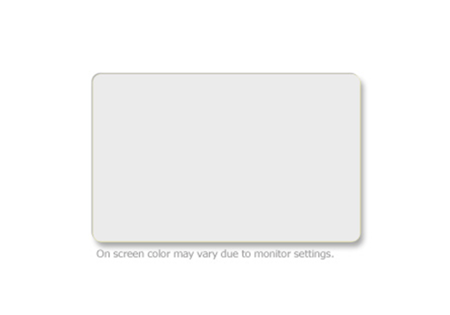 100 Blank Plastic Cards Colour White